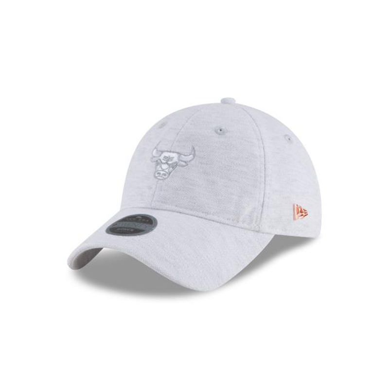 NBA Chicago Bulls Womens Micro Stitch 9Twenty Adjustable (LRN4914) - Grey New Era Caps